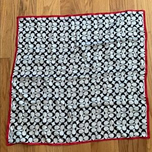 Coach Signature 100% Silk Scarf